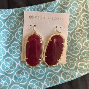 Maroon Kendra Scott Earrings